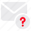 mail, ask, question, email, mark 