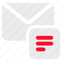 mail, file, email, envelope, message