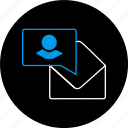 chat, communication, contact, envelope, message, notification, text