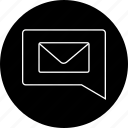 chat, communication, envelope, message, notification, text