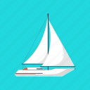 boat, sailboat, sailing, sea, ship, travel, yacht