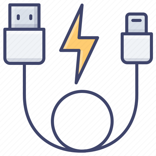 Connect, usb, lightning, cable icon - Download on Iconfinder