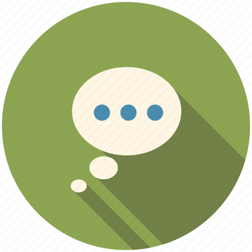 Communication, long shadow, speech, speech bubble, talk, talking icon - Download on Iconfinder
