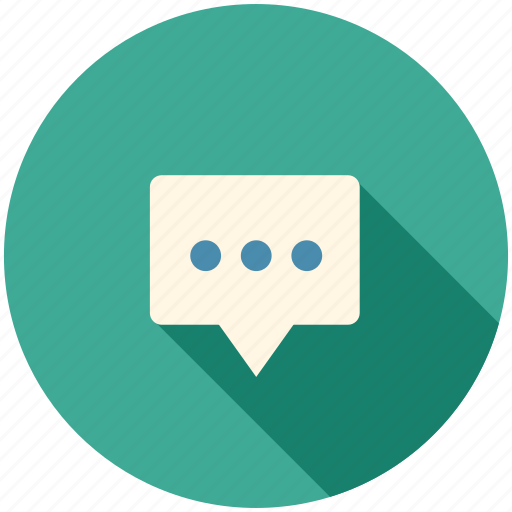 Communication, long shadow, speech, speech bubble, talk, talking icon - Download on Iconfinder