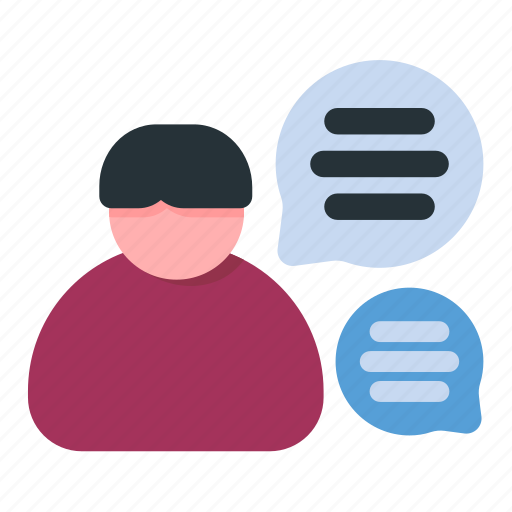 Self, talk, personal, chat, speech, user, message icon - Download on Iconfinder
