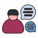 self, talk, personal, chat, speech, user, message 