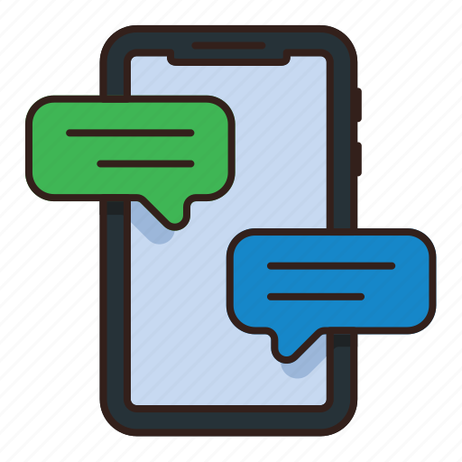 Conversation, mobile, communication, sms, talk, text, messaging icon - Download on Iconfinder