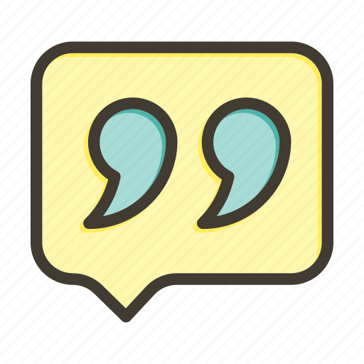 Quotation, chat, comment, feedback, review icon - Download on Iconfinder