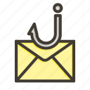 phishing, email, hook, message, envelope