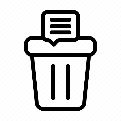 Delete message, trash, bin, cancel, empty icon - Download on Iconfinder
