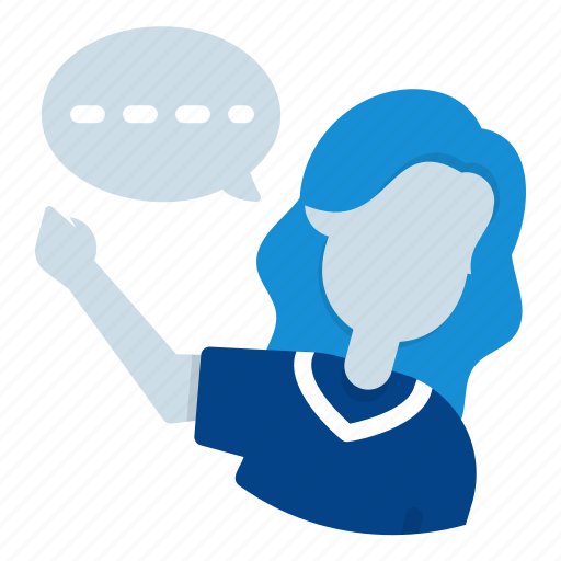 Chat, woman, conversation, dialogue, speech, bubble, communications icon - Download on Iconfinder