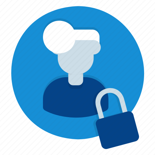 Privacy, man, lock, profiles, private, locked, block icon - Download on Iconfinder