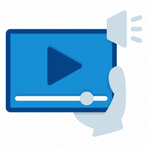 Streaming, video, stream, elearning, webinar, player icon - Download on Iconfinder