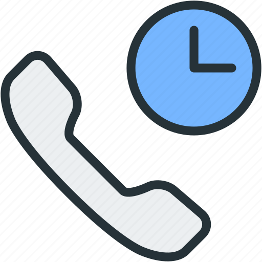 Call, communications, long, timer icon - Download on Iconfinder