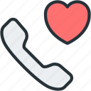 call, communications, conversation, heart