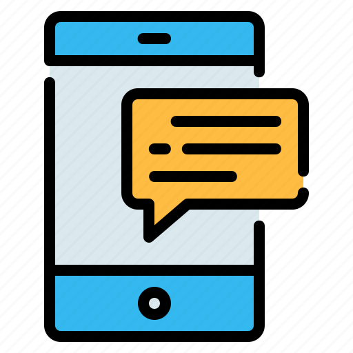 Chat, chat bubble, communications, mobile, phone, smartphone icon - Download on Iconfinder