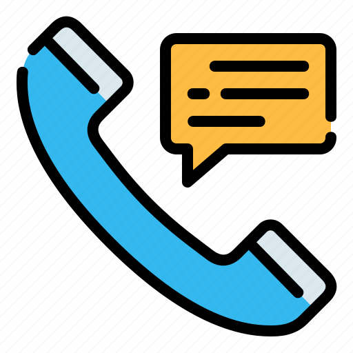 Call, chat bubble, communications, phone, phone call, telephone icon - Download on Iconfinder
