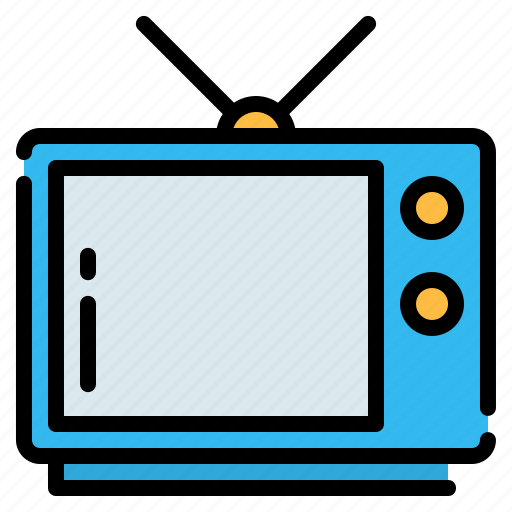 Communications, electronics, monitor, old tv, television, tv, tv antenna icon - Download on Iconfinder