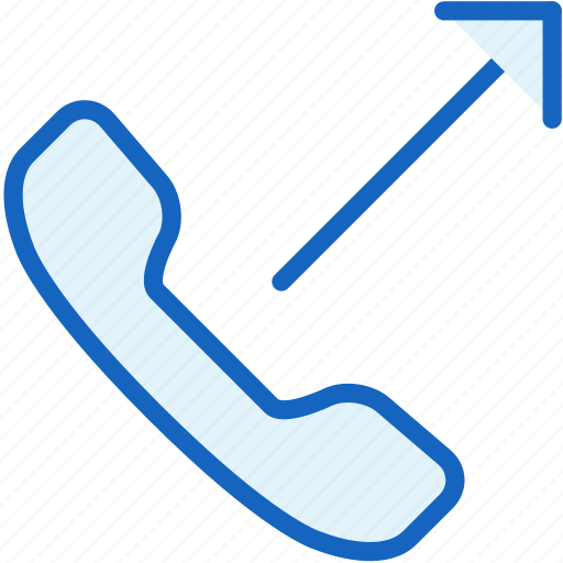 Call, communications, outgoing, phone, telephone icon - Download on Iconfinder