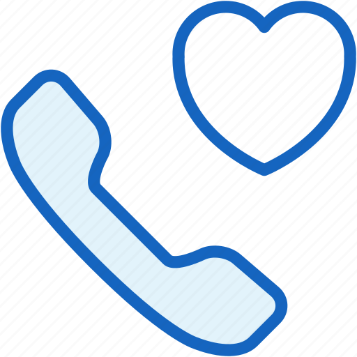Call, communications, conversation, heart icon - Download on Iconfinder