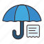 gdpr, umbrella, document, confirmation, security 