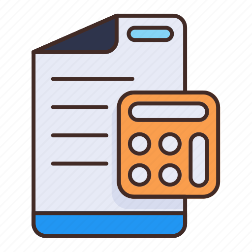 Money, calculate, calculator, counting, document icon - Download on Iconfinder