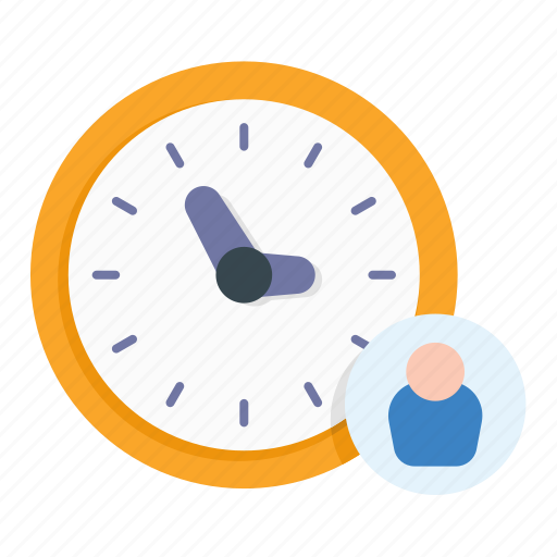 Clock, deadline, office, user, time, work icon - Download on Iconfinder