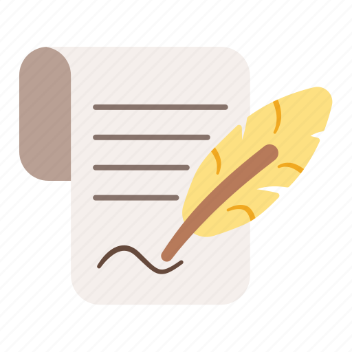 Document, feather, new, paper, writing, sheet icon - Download on Iconfinder