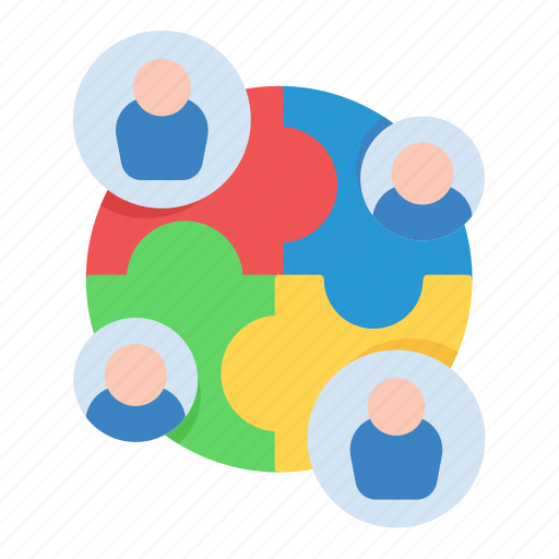 Community, connection, jigsaw, puzzle, solution, stickman, teamwork icon - Download on Iconfinder