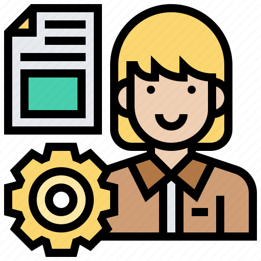 Corporate, employee, employment, secretary, woman icon - Download on Iconfinder
