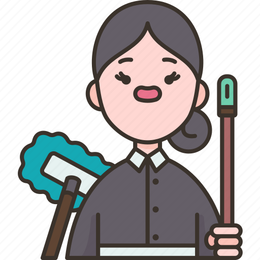 Maid, housekeeper, cleaning, service, caretaker icon - Download on Iconfinder