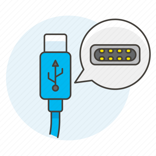 C, cable, computer, connector, devices, type, usb icon - Download on Iconfinder