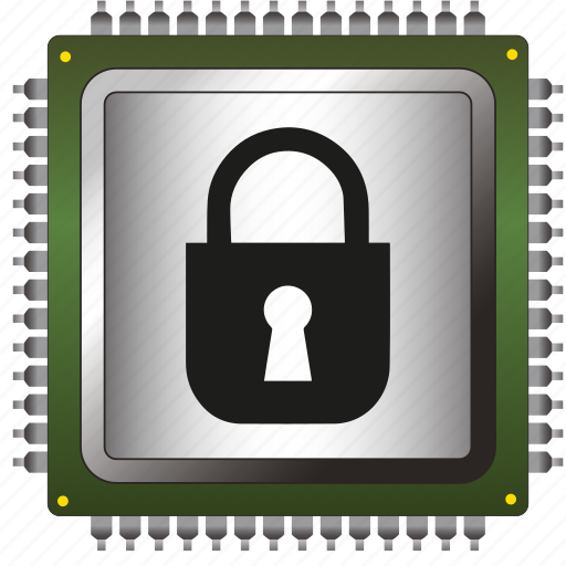 Antivirus, chip, data, information, padlock, processor, security icon - Download on Iconfinder