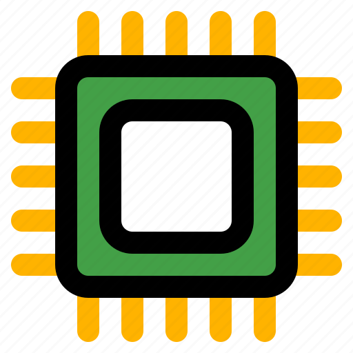 Processor, cpu, chip, microchip, circuit, electronics, microprocessor icon - Download on Iconfinder