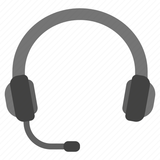 Computer, headphones, headset, microphone, music, peripheral, support icon - Download on Iconfinder