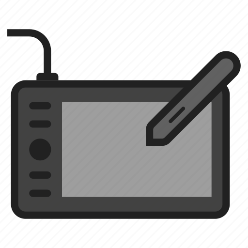 Computer, drawing, graphic, input, pen, peripheral, tablet icon - Download on Iconfinder