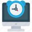 alarm, app, pc, machine, monitor, software, clock 