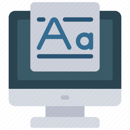Font, app, pc, machine, monitor, software, fonts icon - Download on Iconfinder