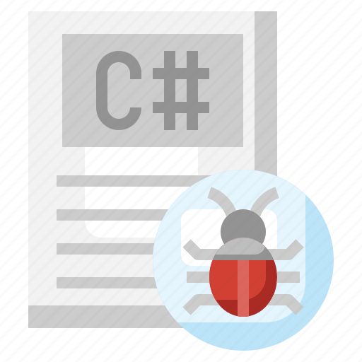 C, sharp, file, document, bug, virus icon - Download on Iconfinder