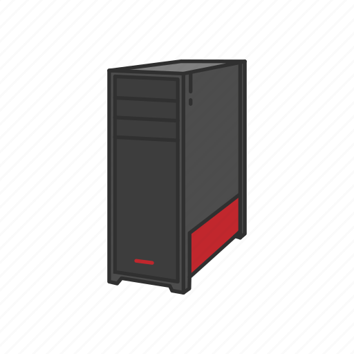 Case, computer, computer casing, cpu case, desktop, desktop casing, system unit icon - Download on Iconfinder