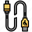cable, usb, plug, connector, repair, broken 