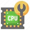 cpu, electronics, wrench, repair, chip