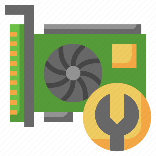 Card, computer, video, wrench, repair icon - Download on Iconfinder