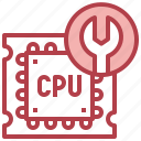 cpu, electronics, wrench, repair, chip