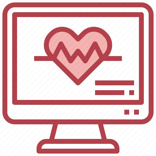 Heart, rate, electronics, computer, pulse, monitor icon - Download on Iconfinder