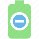 .svg, battery, charging, electric, laptop battery, minus, power cell 
