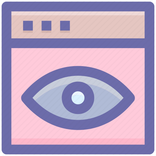 .svg, eye, visualization, web page, web site, web visibility icon - Download on Iconfinder