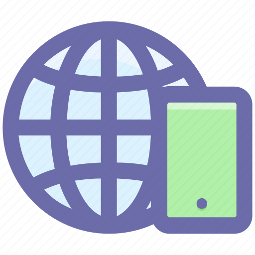 .svg, browser, cell phone, earth, globe, mobile, world icon - Download on Iconfinder