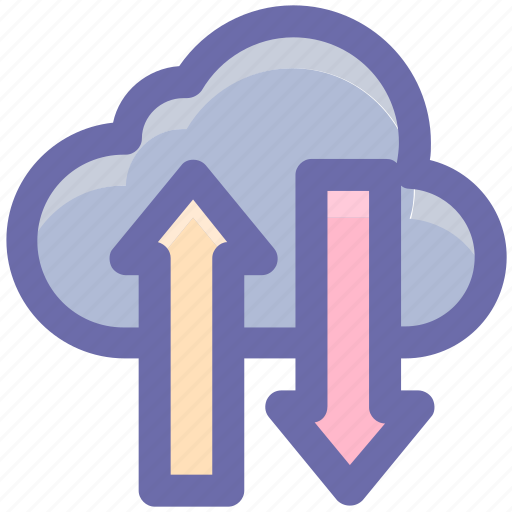 .svg, cloud, cloud computing, cloud download, cloud network, cloud upload, up and down icon - Download on Iconfinder