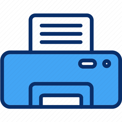 Printing, computer hardware, printer, output device icon - Download on Iconfinder